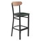 Flash Furniture Green Vinyl Seat Barstool with Natural Wood Back XU-DG6V6GNV-NAT-GG - alternate 4